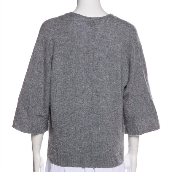 30-50% OFF BUNDLES! RACHEL ZOE KIMONO WRAP SWEATER SHIRT TOP MERINO SIZE LARGE - Picture 6 of 13